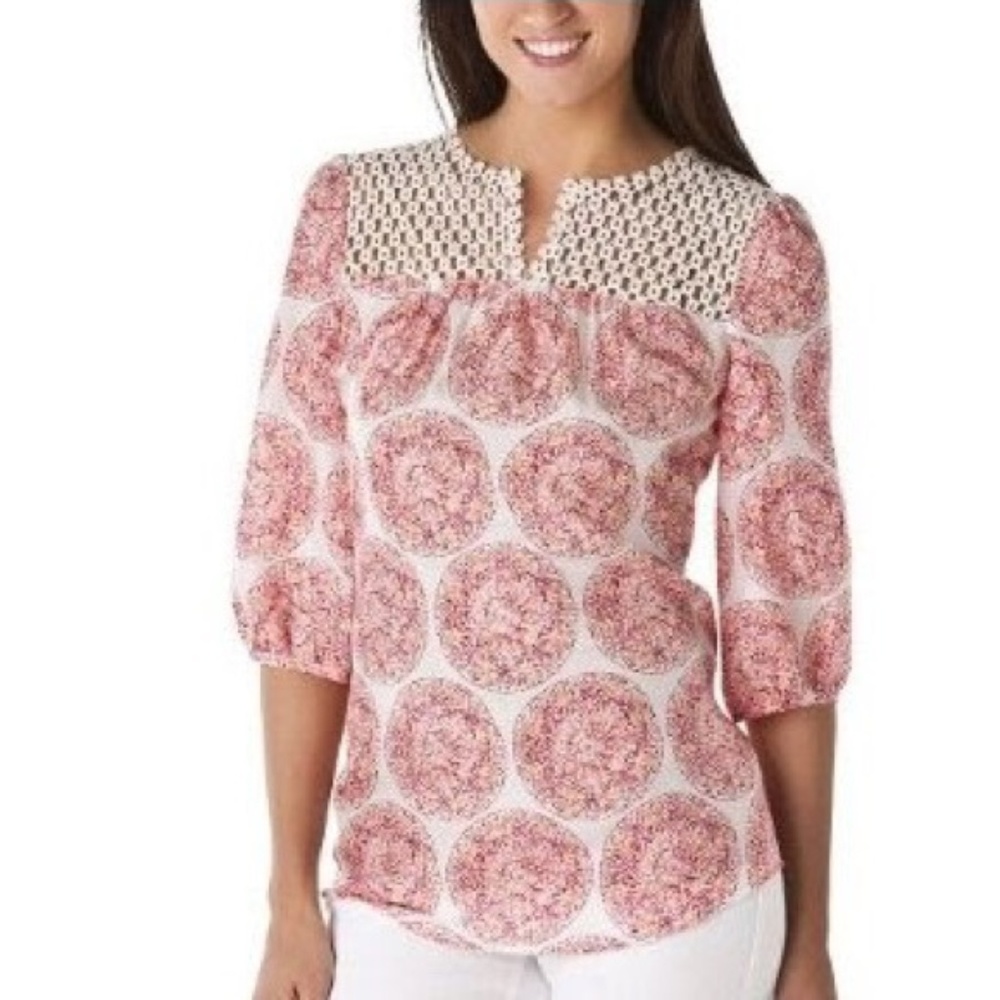 Calypso St. Barth for Target 100% Silk Blouse xs